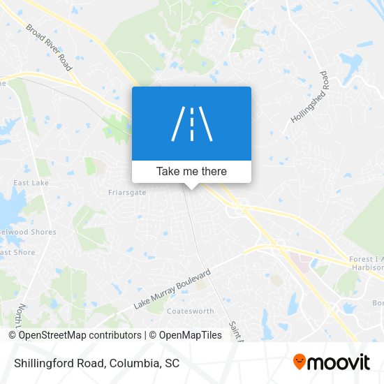 Shillingford Road map