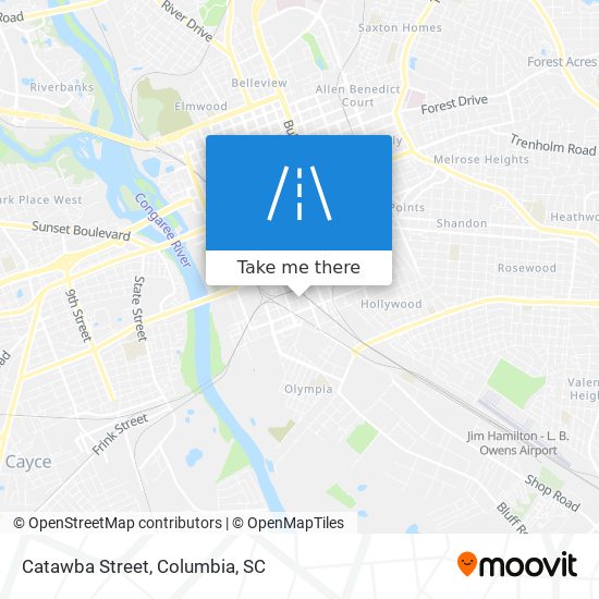 Catawba Street map
