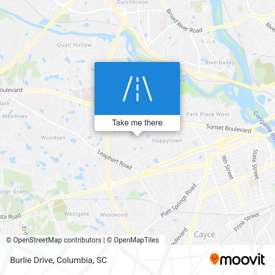 Burlie Drive map