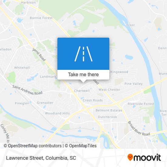 Mapa de Lawrence Street