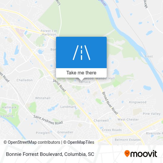 Bonnie Forrest Boulevard map