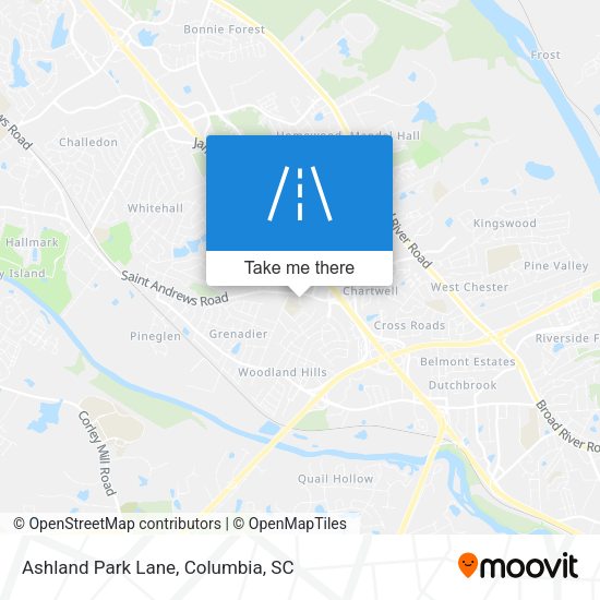 Ashland Park Lane map
