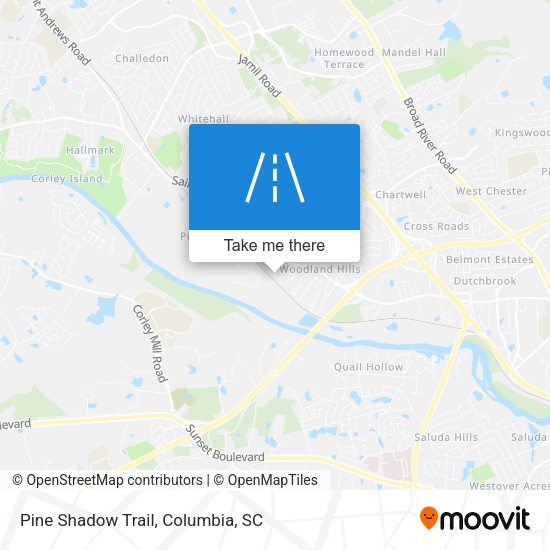 Pine Shadow Trail map