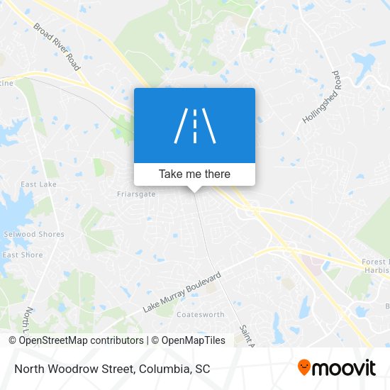 North Woodrow Street map