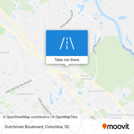 Dutchman Boulevard map