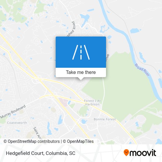 Mapa de Hedgefield Court