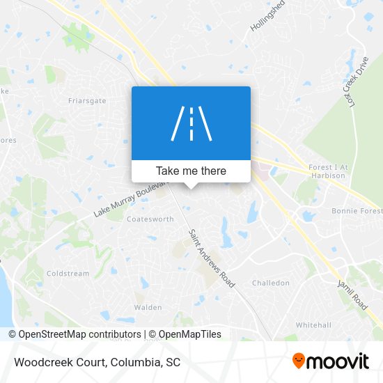 Mapa de Woodcreek Court