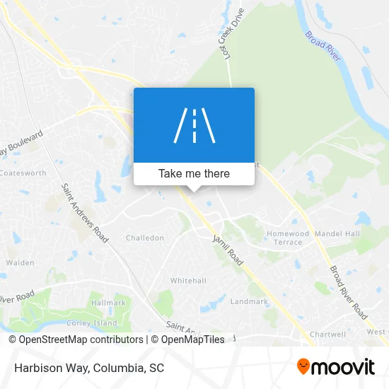 Harbison Way map