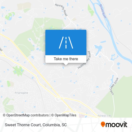 Mapa de Sweet Thorne Court