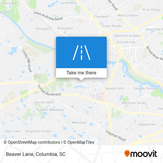 Mapa de Beaver Lane