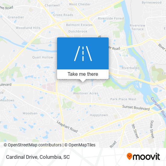 Cardinal Drive map