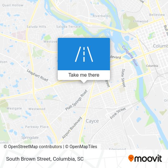 South Brown Street map
