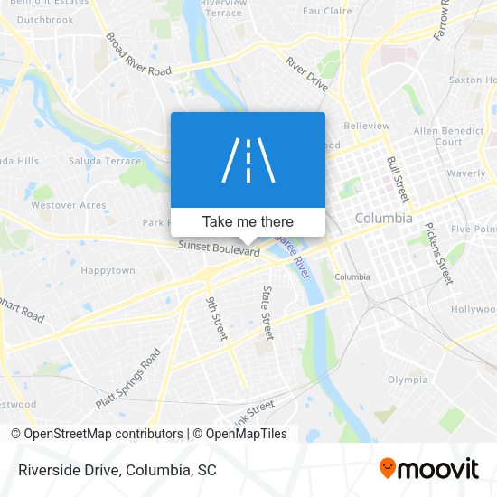 Mapa de Riverside Drive