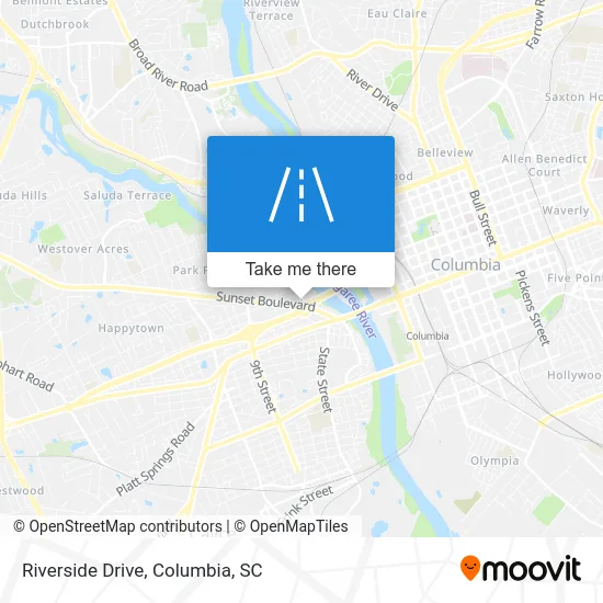 Riverside Drive map