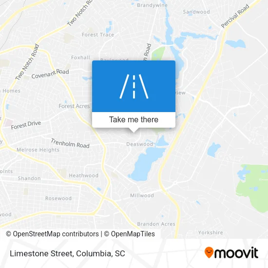 Limestone Street map