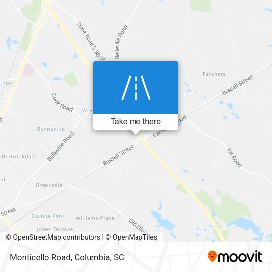 Mapa de Monticello Road