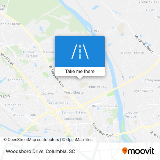 Woodsboro Drive map