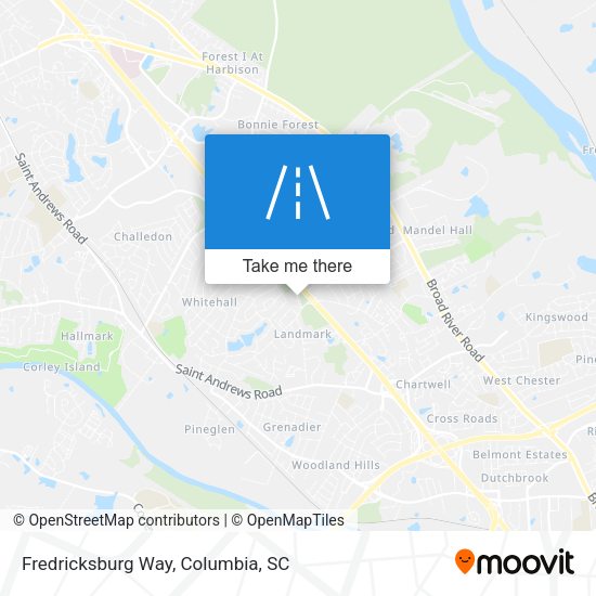 Mapa de Fredricksburg Way