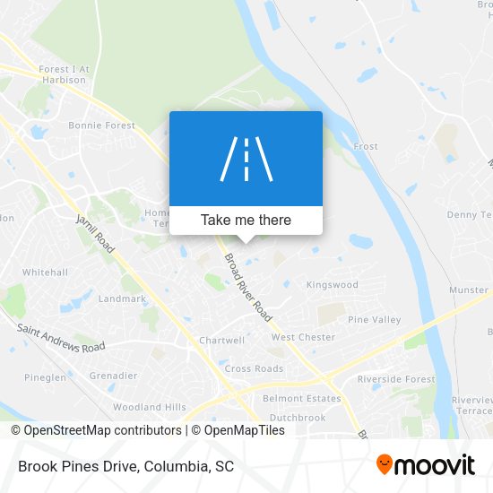 Brook Pines Drive map
