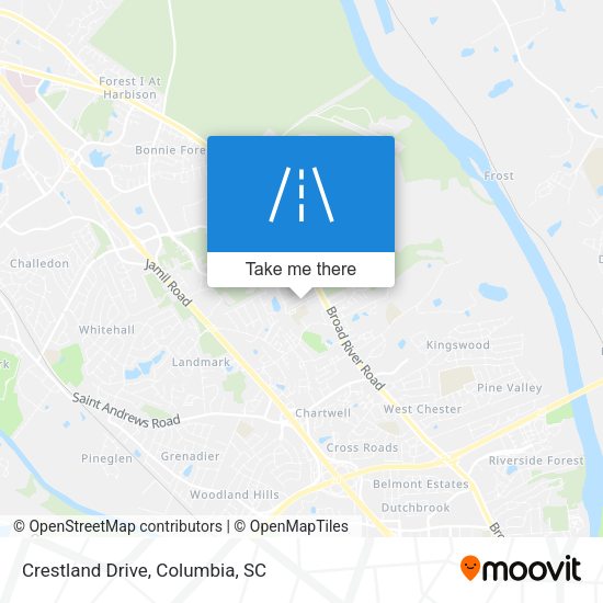 Mapa de Crestland Drive