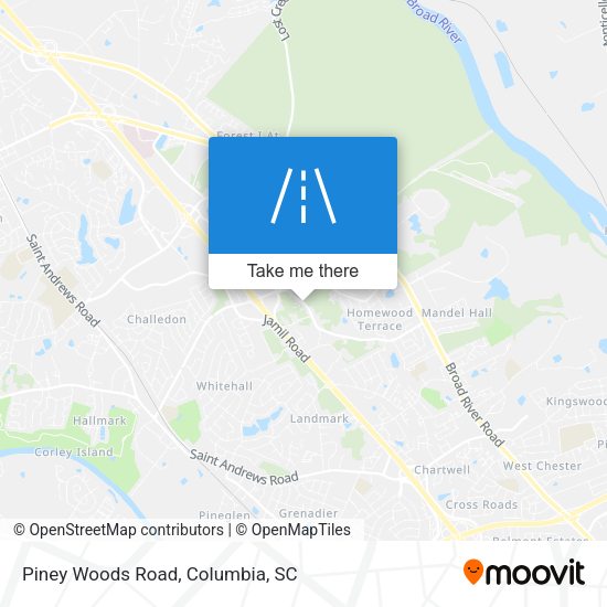Piney Woods Road map