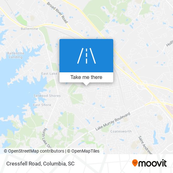 Cressfell Road map