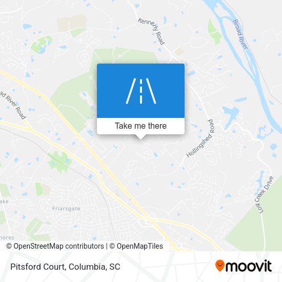 Mapa de Pitsford Court