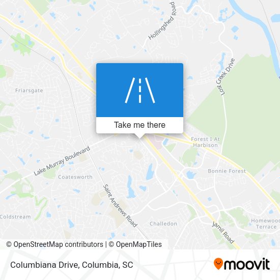 Columbiana Drive map