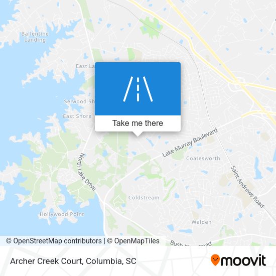 Mapa de Archer Creek Court