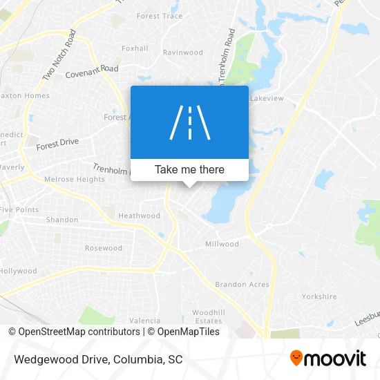 Wedgewood Drive map