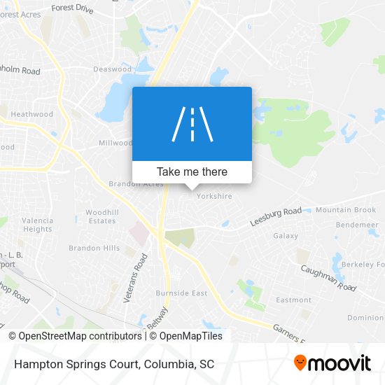 Hampton Springs Court map