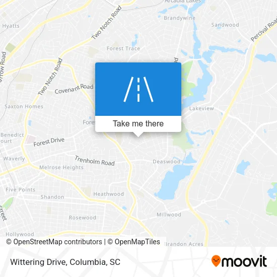 Wittering Drive map