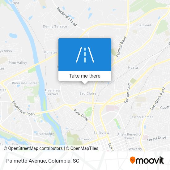 Mapa de Palmetto Avenue