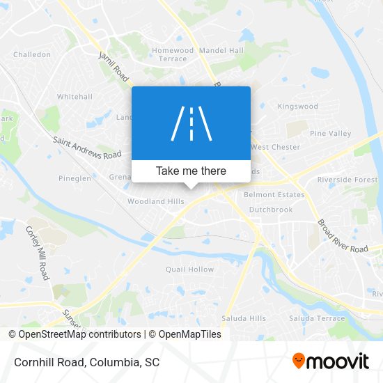 Mapa de Cornhill Road