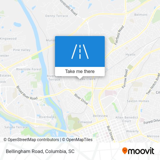 Mapa de Bellingham Road