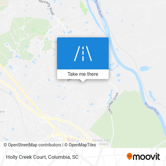 Mapa de Holly Creek Court