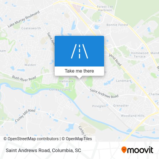 Saint Andrews Road map