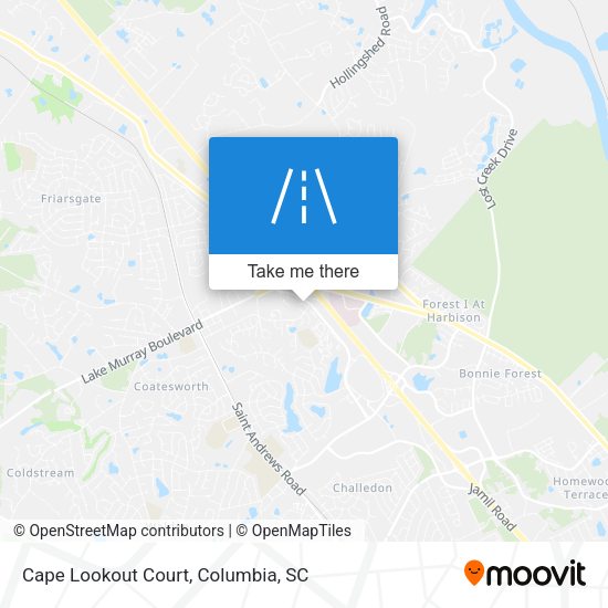 Cape Lookout Court map