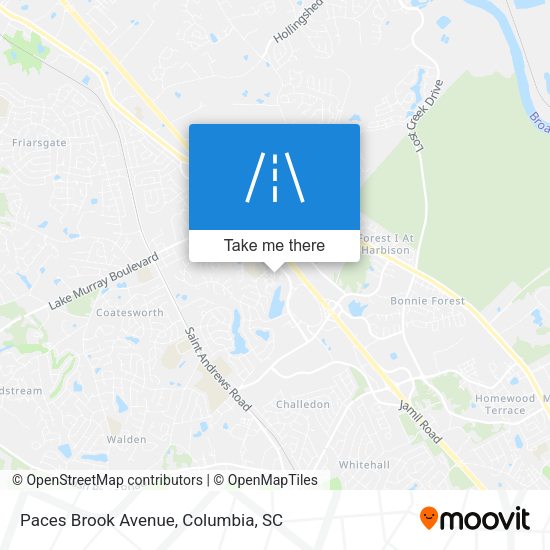 Paces Brook Avenue map