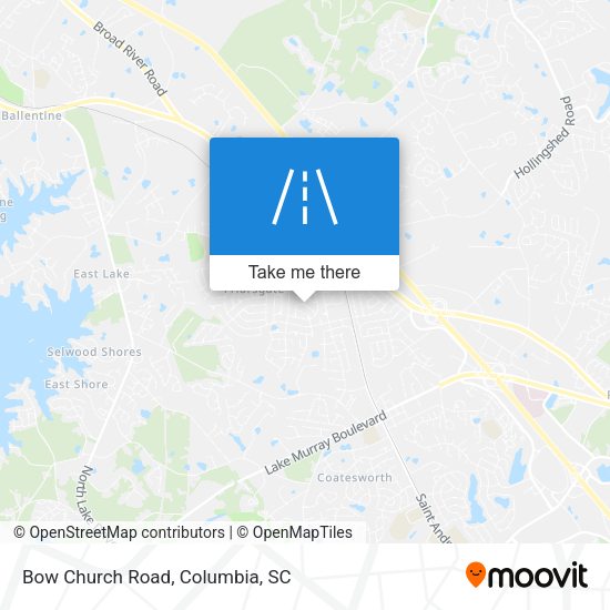 Mapa de Bow Church Road