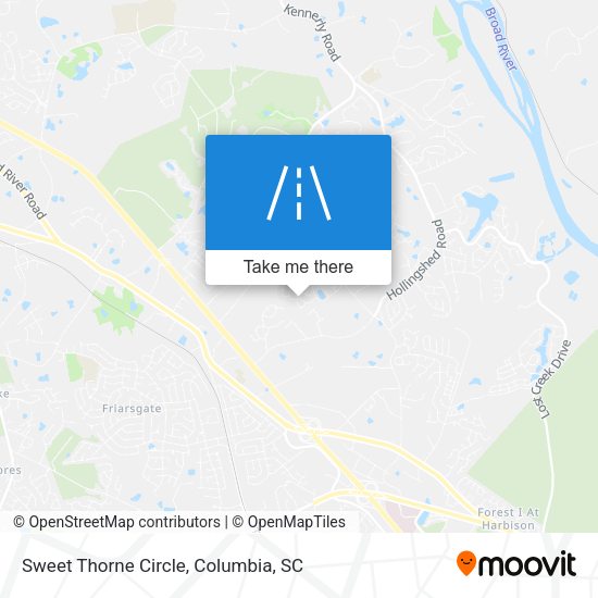 Mapa de Sweet Thorne Circle