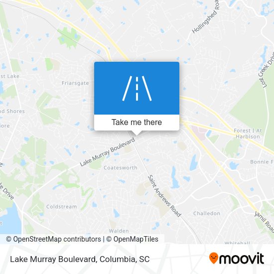 Lake Murray Boulevard map