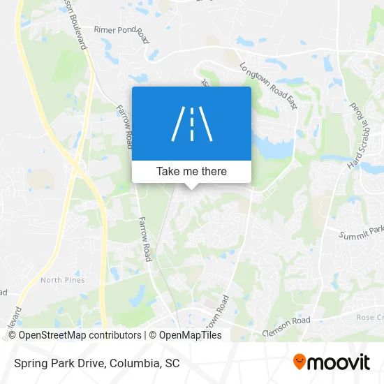 Spring Park Drive map