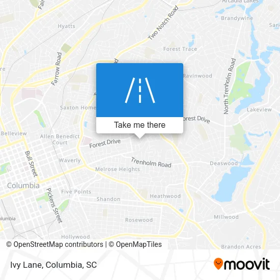 Ivy Lane map