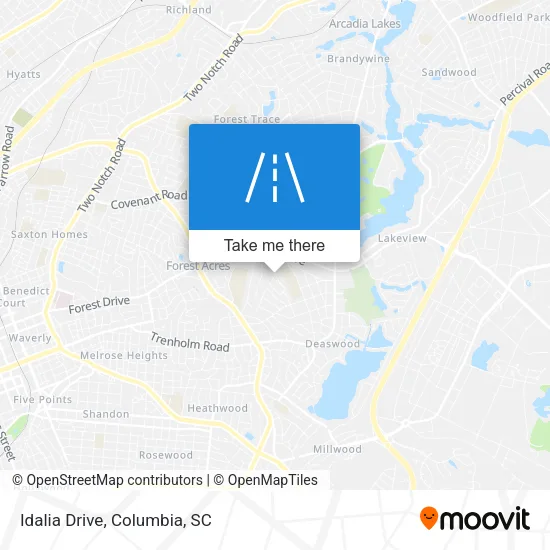 Idalia Drive map