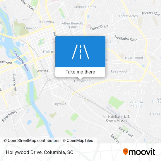 Mapa de Hollywood Drive