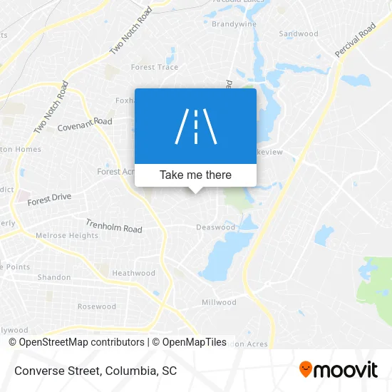 Converse Street map