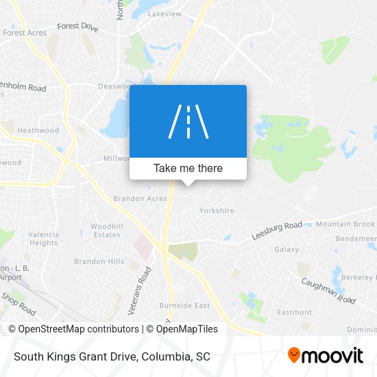Mapa de South Kings Grant Drive