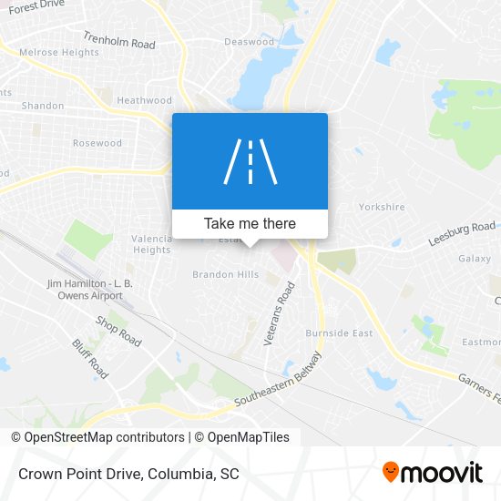 Crown Point Drive map