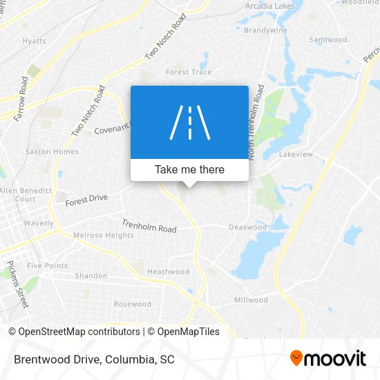 Brentwood Drive map